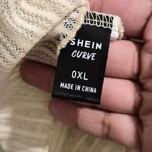 SHEIN Curve Women's Beige Blouse